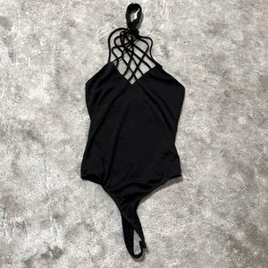 One Piece Halter Bodysuit